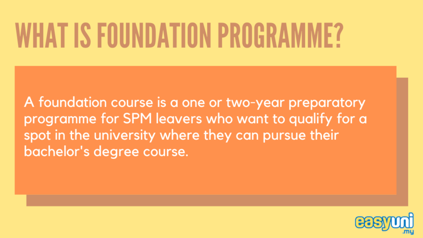what is foundation programme?