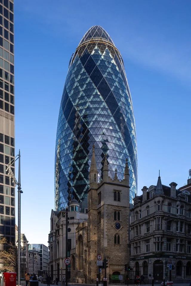 The Gherkin, UK's great architecture.