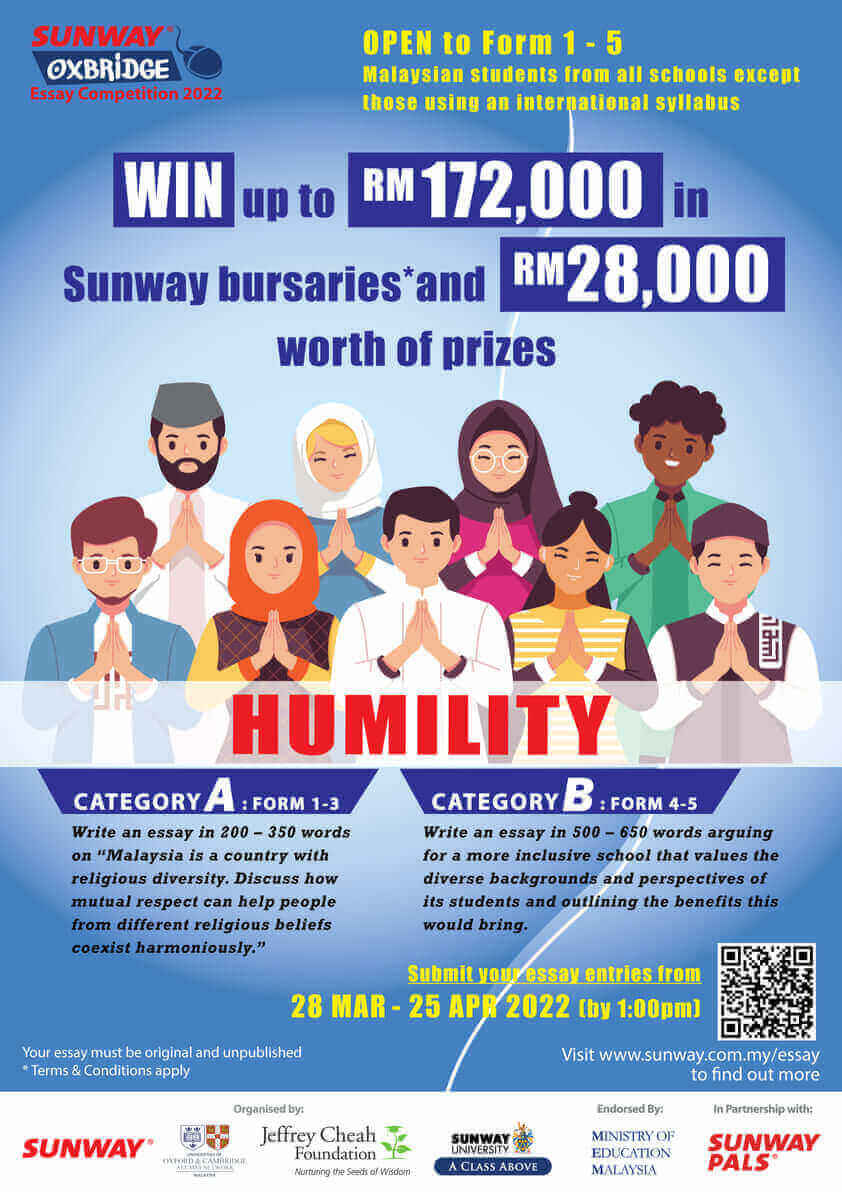 sunway oxbridge essay competition 2022 winners