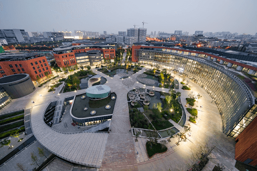 Xi-an Jiaotong-Liverpool University campus from above.