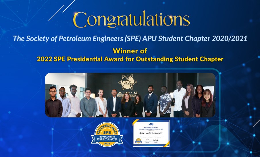 Members of the Society of Petroleum Engineers Student Chapter of APU.