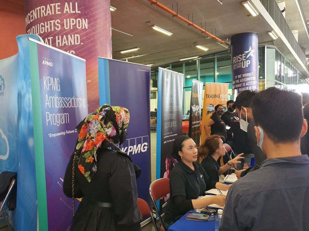 KPMG recruiting potential employees at APU Mega Career Fair.